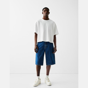 High Quality 100% Cotton Heavyweight Boxy Fit Men Streetwear <b>Tshirt</b> Custom logo Box Fit t Shirt - Product Image 3