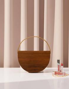 Pochette de soirée de luxe en bois écologique faite à la main pour femme, sac de cérémonie pour mariage et événements - Product Image 2