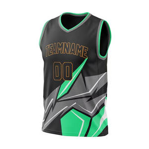 Shorts en mesh pour adultes, ensemble de basket-ball personnalisé, best-seller, 100% polyester, sans manches, vêtements de sport pour hommes, uniforme de basket-ball - Product Image 2