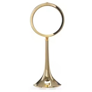 Espejo monstrario de latón de calidad duradera con detalles, decorativo para mesa, para uso en bodas y iglesias católicas. - Product Image 6