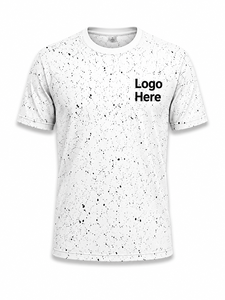 T-shirt blanc à manches longues pour homme, coupe classique, col rond, décontracté, uni, tricoté sur le devant, 100 % coton, séchage rapide - Product Image 2