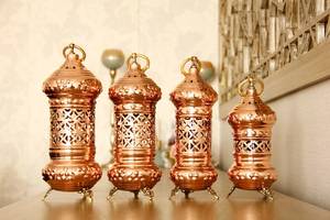 Nueva Llegada, Adornos de Linterna Islámica Antigua para la Celebración del Ramadán, Decoración del Hogar Hecha a Mano en Hierro, Decoración Musulmana para el Hogar - Product Image 6
