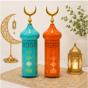 Nouvelle Arrivée Décoration Moderne du Ramadan, Ornement Centre de Table en Métal en Forme de Minaret de Mosquée, Décoration Colorée Islamique pour la Table de la Maison Eid Mubarak - Product Image 6