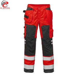 Pantalones de Trabajo de Alta Visibilidad Personalizados al Por Mayor, 100% Algodón, con Múltiples Bolsillos - Product Image 1