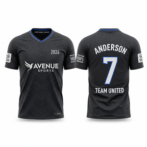 Camiseta de Fútbol Personalizada por Sublimación, Unisex, para Adultos, de Poliéster Transpirable, de Secado Rápido, con Cuello en V, Nombre del Jugador, Manga Corta - Product Image 6
