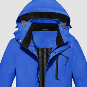 Veste de ski d'hiver pour homme, grande taille, avec logo personnalisé, fermeture éclair imperméable, coupe-vent, à capuche, parka de snowboard, randonnée en plein air, Greek Gear - Product Image 6