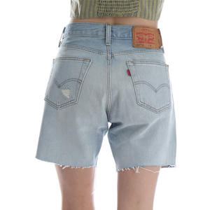 Pantalones cortos de mezclilla azules vintage para hombre, pantalones cortos informales ajustados para exteriores, tela cómoda - Product Image 4