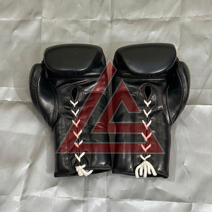 Gants de boxe Superlace X Black Fly sur mesure, neufs, 100% cuir véritable, professionnels, pour la boxe. - Product Image 4