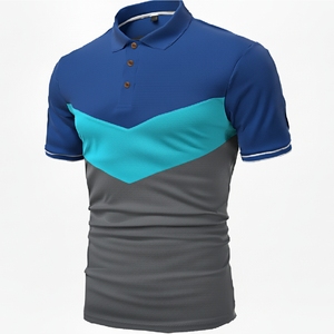 Nouveaux polos pour hommes 2026 en gros – Polo homme tendance en mélange de coton, manches courtes, coupe ajustée, confortable pour l'été - Product Image 4