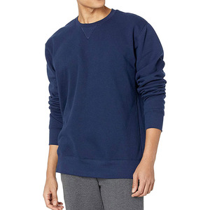 Wholesale 100% Cotton Men's Pullover <b>Sweatshirt</b> Custom Printed Logo Embroidered Puff Technique Solid Pattern Hoodies <b>Sweatshirts</b> - Product Image 1