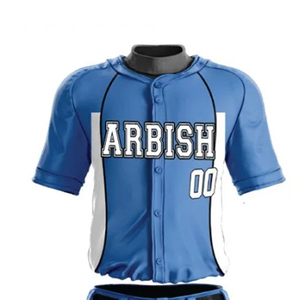 Uniforme de Béisbol Personalizado Estilo Americano, Transpirable, Tallas Grandes, Manga Corta, Sublimado, Ropa de Equipo, Proveedor de Fábrica OEM con Logotipo Personalizado - Product Image 2