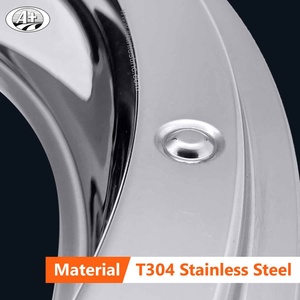 17.5 européen T304 anneau de garniture de roue en acier inoxydable système de montage universel enjoliveur de roue - Product Image 6