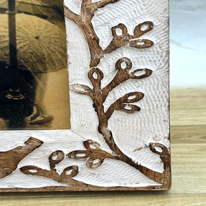 Modern Handmade Solid Wooden Photo <b>Frame</b> Clean Tabletop Display <b>for</b> Home Office <b>Living</b> <b>Room</b> Contemporary Rustic Decor Premium - Product Image 2