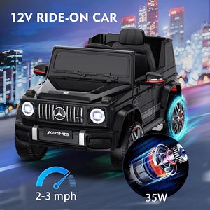 รถยนต์เด็กนั่งขับ ANPABO รุ่น G63 12V พร้อมรีโมทคอนโทรลสำหรับผู้ปกครอง, ไฟหน้า LED และระบบแจ้งเตือนแบตเตอรี่ต่ำ - Product Image 5
