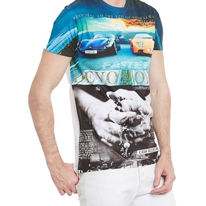 T-shirt en jersey imprimé pour homme de qualité supérieure, commande en gros OEM - Product Image 3