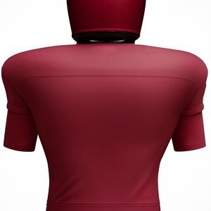 Men's Red American Football Uniform Fitted Short Sleeve Moisture Wicking Polyester Practice <b>Game</b> Wear Wholesale Factory Supplier - Product Image 3