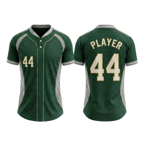 Maillot de baseball personnalisé en gros, uniforme d'équipe, vêtements de sport personnalisés, tissu respirant, fabricant OEM, exportation mondiale - Product Image 1