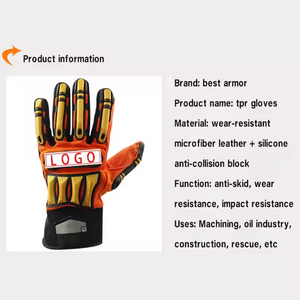 Guantes Deportivos para Exteriores, de Cuero, con Dedos Completos, Resistentes al Viento, Antideslizantes, con Cierre de Tirón, Unisex, para Invierno, en Naranja, Negro y Amarillo - Product Image 5