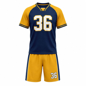 Maillots de lacrosse personnalisés sublimés, à grande ouverture, en maille, double éclat, avec bandes épaules, pour la compétition de lacrosse - Product Image 3