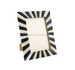 Marco de fotos con incrustaciones de hueso de madera hecho a mano de alta calidad Indio exquisito - Product Image 3