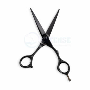 Tijeras de Corte de Pelo Profesionales Ultraligeras de Color Negro Mate, Diseño Ligero y Afilado para un Corte de Precisión, Uso Profesional de Barbería - Product Image 5