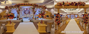 Mandap ชุดแต่งงานสไตล์ดั้งเดิมของอินเดีย,ชุด Mandap สำหรับงานแต่งงานเสาบัวสวยงามสไตล์มาเลเซีย - Product Image 6