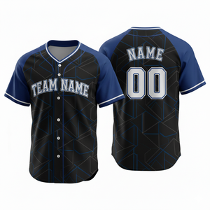 Maillot de baseball personnalisable pour adulte, haute qualité, respirant, imprimé, 100 % polyester, séchage rapide, col en V, vêtement de sport conçu pour - Product Image 3