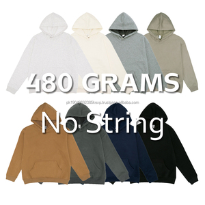 High Quality Custom Logo 480G Cotton Polyester Heavyweight Polar <b>Fleece</b> Blank <b>Oversized</b> Plus Size <b>Men's</b> Unisex <b>Hoodies</b> - Product Image 2