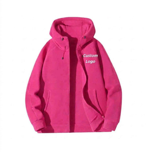 Sweat-shirt à capuche zippé pour homme, personnalisé avec logo, en molleton de coton, coupe décontractée, style streetwear, idéal pour l'automne, à prix abordable - Product Image 2