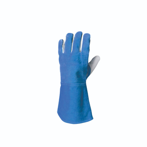 Gants de soudage en cuir de vache de 16 pouces, résistants à la chaleur, ignifuges, respirants, confortables, anti-éclaboussures, protection contre les éclaboussures de métal fondu - Product Image 5