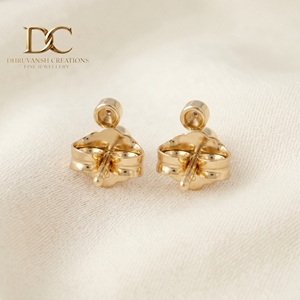 Pendientes de Diamantes Cultivados en Laboratorio de Oro Sólido de 9k con Diseño Elegante de Última Moda, Corte Brillante, Certificados, Joyería Fina de Lujo para Mujer - Product Image 5