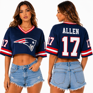 Camiseta de Fútbol Personalizada para Mujer, Bordada con la Mascota, Nombre del Jugador y Número en la Parte Trasera, Malla Transpirable, Top Deportivo OEM para Uniformes de Equipo - Product Image 1