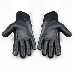 Guantes de Béisbol de Entrenamiento SAAR INDUSTRIES, Personalizados de Fábrica, de Cuero Negro, con Puño Corto, Cómodos, Duraderos y Transpirables - Product Image 4