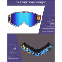 Masques de ski d'hiver pour enfants, styles parent-enfant, verres optiques polarisés UV400, lunettes de snowboard, vente en gros personnalisée