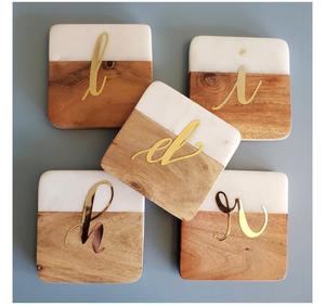 Trending Design Marble Coaster Stone Coaster Wood Marble Coaster Stone and Coaster Tea Place Mats At very affordable Price - Product Image 2