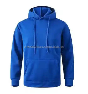 Sudaderas con Capucha Extra Grandes con Bolsillo Canguro para Hombre, Estilo Casual Elevado con Relieve, Mezcla de Algodón - Product Image 4