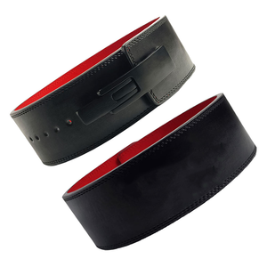 Ceinture de musculation à levier en cuir premium, construction robuste, boucle à levier en acier réglable - Product Image 6