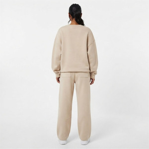 Ensemble de survêtement polaire imprimé délavé à l'acide pour homme, sweat à capuche et pantalon de jogging, deux pièces décontractées d'hiver à épaules tombantes - Product Image 2
