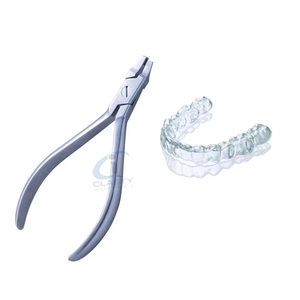 Pince adhésive en acier inoxydable pour usage dentaire avec poignée ergonomique, instrument médical durable et réutilisable - Product Image 4
