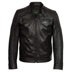 High Performance Men's Genuine Leather Motorcycle <b>Jacket</b> 2026 Waterproof Breathable Anti-Uv <b>Mandarin</b> <b>Collar</b> Winter - Product Image 1