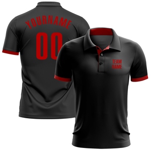 Wholesale Direct industry Best Selling Custom Red Yellow 3D Pattern Design <b>Flame</b> Performance Golf Polo <b>Shirt</b> - Product Image 4