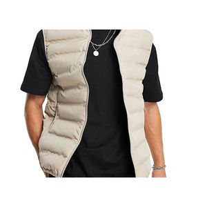 Gilet matelassé sans manches pour homme, nouveau style hiver, design personnalisé, multicolores, coton/nylon, imperméable, coupe-vent, respirant - Product Image 6