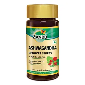 Extracto Puro de Ashwagandha Zandu 99% en Cápsulas - Product Image 1