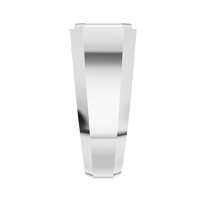 Bague saphir de laboratoire unisexe saphir bleu taille émeraude haute qualité or blanc argent sterling classique lunette moderne IGI - Product Image 4