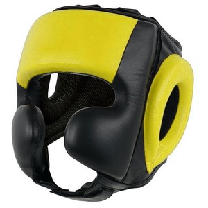 Custom Made Green Color <b>Head</b> Guard Top Quality Made By 100 % Genuine Cowhide Leather For Mma Kickboxing <b>Training</b> And Fighting - Product Image 1