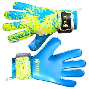 Fabrication de gants de gardien de but personnalisés, paume avant en latex allemand de 4 mm, dos en silicone imprimé, enroulement du pouce négatif - Product Image 6