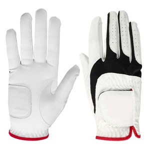 High Quality Men's Sheepskin Outdoor Golf Gloves with Adjustable Wrist <b>Strap</b> Customizable Durable UV Protection - Product Image 6