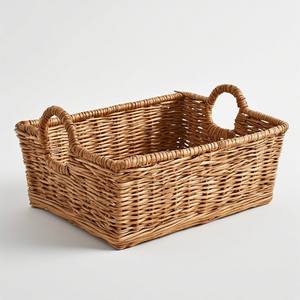 Grand panier en jonc de mer tressé, robuste et durable, conçu pour le rangement et l'organisation pratiques à la maison - Product Image 5
