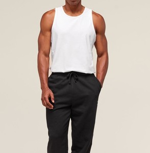 Débardeur Homme Sport Gym Sans Manches en Coton Côtelé Séchage Rapide Coupe Boxy Personnalisable avec Logo Imprimé - Product Image 4