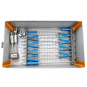 Bandeja de Esterilización para Autoclave Dental de Acero Inoxidable Quirúrgico IJRAK para Injerto de Grasa con 3 Soportes de Silicona para Instrumentos - Product Image 3